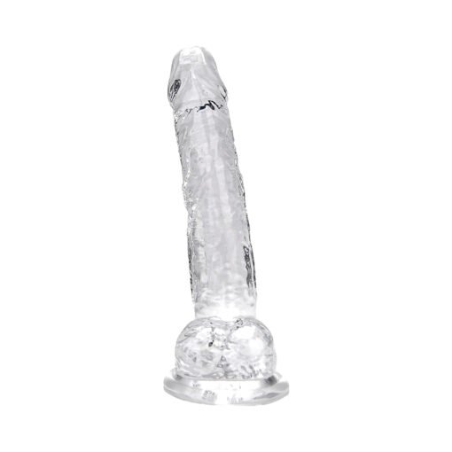 Loving Joy 7 Inch Dildo with Balls Clear - Image 4