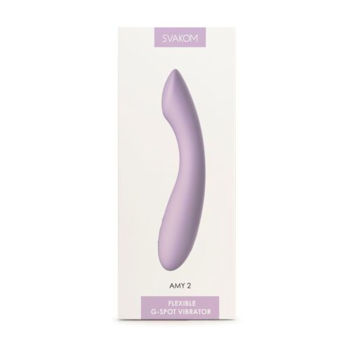 Svakom Amy 2 G-Spot and Clitoral Vibrator Lilac - Image 7