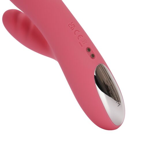 Svakom Avery Thrusting Vibrator with Clitoral Stimulator Pink - Image 7