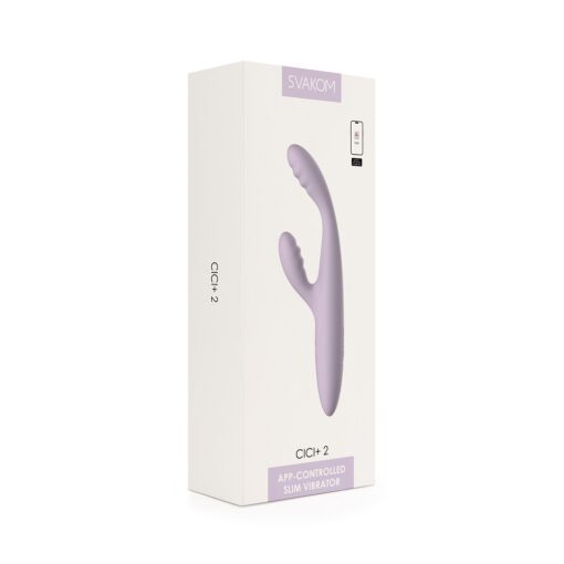 Svakom Cici+ 2 App Controlled Slim Rabbit Vibrator - Image 9