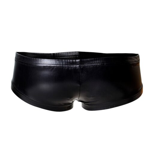 C4M Booty Shorts Black Leatherette - Image 3