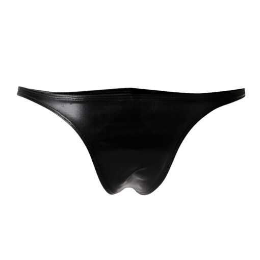 C4M Brazilian Brief Black Leatherette - Image 3