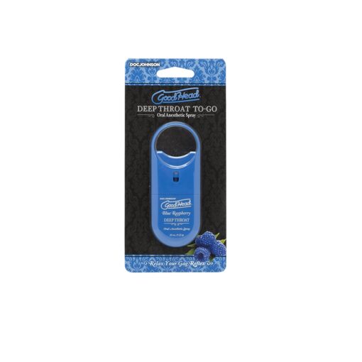 Doc Johnson GoodHead To-Go-Deep Throat Spray - Blue Raspberry - Image 4