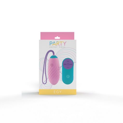 Party Color EGY Vibrating Love Egg Pink - Image 5