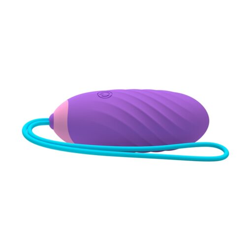 Party Color EGY Vibrating Love Egg Purple - Image 3