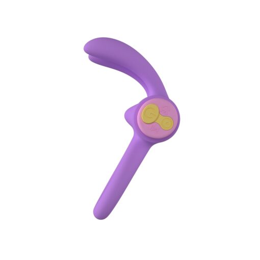 Party Color RINY Remote Control Rabbit Cock Ring Purple - Image 4